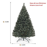 4.5 英尺 PVC 预亮人造铰链圣诞树 4.5 Feet PVC Pre-lit Artificial Hinged Christmas Tree