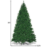 9 英尺预亮 PVC 人造圣诞树，带 700 个 LED 灯 9 Feet Pre-Lit PVC Artificial Christmas Tree with 700 LED Lights