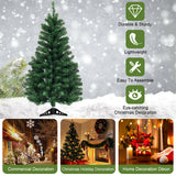 4 英尺桌面人造圣诞树，带 LED 灯 4 Feet Tabletop Artificial Christmas Tree with LED Lights