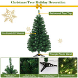 4 英尺桌面人造圣诞树，带 LED 灯 4 Feet Tabletop Artificial Christmas Tree with LED Lights