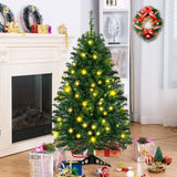 4 英尺桌面人造圣诞树，带 LED 灯 4 Feet Tabletop Artificial Christmas Tree with LED Lights