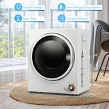 1.5 铜 .ft 干衣机带不锈钢壁挂式 - 白色 1.5 Cu .ft Clothes Dryer with with Stainless Steel Wall Mount-White