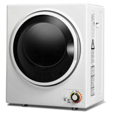 1.5 铜 .ft 干衣机带不锈钢壁挂式 - 白色 1.5 Cu .ft Clothes Dryer with with Stainless Steel Wall Mount-White