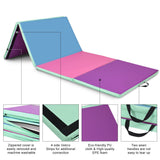 4 英尺 x 10 英尺厚折叠面板体操垫-多色 4 Feet x 10 Feet Thick Folding Panel Gymnastics Mat-Multiolor