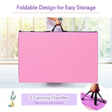 4 英尺 x 10 英尺厚折叠面板体操垫 - 粉色和紫色 4 Feet x 10 Feet Thick Folding Panel Gymnastics Mat-Pink & Purple