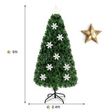 4 / 5 / 6 英尺 LED 光学人造雪花圣诞树 4 / 5 / 6 Feet LED Optic Artificial Christmas Tree with Snowflakes