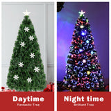 4 / 5 / 6 英尺 LED 光学人造雪花圣诞树 4 / 5 / 6 Feet LED Optic Artificial Christmas Tree with Snowflakes