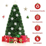 4 / 5 / 6 英尺 LED 光学人造雪花圣诞树 4 / 5 / 6 Feet LED Optic Artificial Christmas Tree with Snowflakes