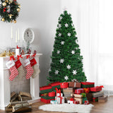 4 / 5 / 6 英尺 LED 光学人造雪花圣诞树 4 / 5 / 6 Feet LED Optic Artificial Christmas Tree with Snowflakes