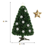 4 / 5 / 6 英尺 LED 光学人造雪花圣诞树 4 / 5 / 6 Feet LED Optic Artificial Christmas Tree with Snowflakes