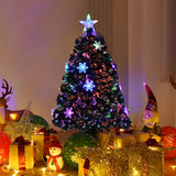 4 / 5 / 6 英尺 LED 光学人造雪花圣诞树 4 / 5 / 6 Feet LED Optic Artificial Christmas Tree with Snowflakes