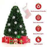 4 / 5 / 6 英尺 LED 光学人造雪花圣诞树 4 / 5 / 6 Feet LED Optic Artificial Christmas Tree with Snowflakes