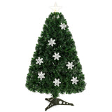 4 / 5 / 6 英尺 LED 光学人造雪花圣诞树 4 / 5 / 6 Feet LED Optic Artificial Christmas Tree with Snowflakes