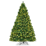 8 英尺 PVC 人造圣诞树，带 LED 灯 - 8 英尺 8 Feet PVC Artificial Christmas Tree with LED Lights-8 ft