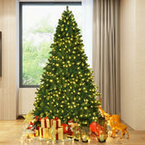 8 英尺 PVC 人造圣诞树，带 LED 灯 - 8 英尺 8 Feet PVC Artificial Christmas Tree with LED Lights-8 ft