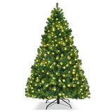 7 英尺 PVC 人造圣诞树，带 LED 灯 - 7 英尺 7 Feet PVC Artificial Christmas Tree with LED Lights-7 ft