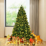 7 英尺 PVC 人造圣诞树，带 LED 灯 - 7 英尺 7 Feet PVC Artificial Christmas Tree with LED Lights-7 ft