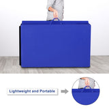 4 英尺 x 10 英尺厚折叠面板体操垫 - 蓝色 4 Feet x 10 Feet Thick Folding Panel Gymnastics Mat-Blue