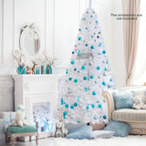 8 英尺白色圣诞树，带实心金属支架 - 8 英尺 8 ft White Christmas Tree with Solid Metal Stand-8 ft