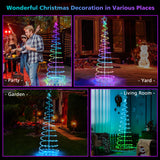 6 英尺发光螺旋圣诞树，树顶星光-白色 6 Feet Light Up Spiral Christmas Tree with Tree Top Star-White