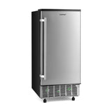 独立式内置制冰机，每天 80 磅 - 银色 Free-Standing Built-in Ice Maker with 80lbs per Day-Silver