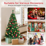 带实心金属支架的人造 PVC 铰链圣诞树 - 5 英尺 Artificial PVC Hinged Christmas Tree with Solid Metal Stand-5 ft