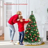 带实心金属支架的人造 PVC 铰链圣诞树 - 5 英尺 Artificial PVC Hinged Christmas Tree with Solid Metal Stand-5 ft