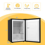 3 立方英尺紧凑型立式冰箱，带不锈钢门 3 Cubic Feet Compact Upright Freezer with Stainless Steel Door