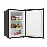 3 立方英尺紧凑型立式冰箱，带不锈钢门 3 Cubic Feet Compact Upright Freezer with Stainless Steel Door