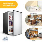 3 立方英尺紧凑型立式冰箱，带不锈钢门 3 Cubic Feet Compact Upright Freezer with Stainless Steel Door