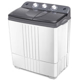 20 磅便携式半自动双桶洗衣机 20 lbs Portable Semi-Automatic Twin-tub Washing Machine