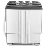 20 磅便携式半自动双桶洗衣机 20 lbs Portable Semi-Automatic Twin-tub Washing Machine