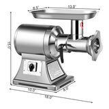 重型 1.5HP 1100W 550LB/h 商业级绞肉机 Heavy Duty 1.5HP 1100W 550LB/h Commercial Grade Meat Grinder