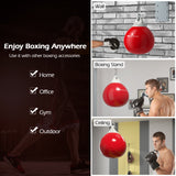 18 英寸 110 磅重冲水水包带可调节金属链 - 红色 18 Inch 110 Pound Heavy Punching Water Aqua Bag with Adjustable Metal Chain-Red