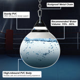 18 英寸 110 磅重冲水水包带可调节金属链 - 白色 18 Inch 110 Pound Heavy Punching Water Aqua Bag with Adjustable Metal Chain-White