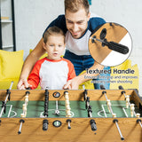 48 英寸比赛尺寸家用休闲木制足球桌 - 棕色 48 Inch Competition Sized Home Recreation Wooden Foosball Table-Brown