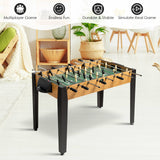 48 英寸比赛尺寸家用休闲木制足球桌 - 棕色 48 Inch Competition Sized Home Recreation Wooden Foosball Table-Brown