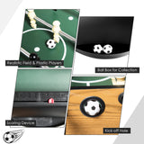 48 英寸比赛尺寸家用休闲木制足球桌 - 棕色 48 Inch Competition Sized Home Recreation Wooden Foosball Table-Brown