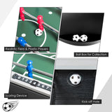 48 英寸竞赛尺寸家用休闲木制足球桌 - 黑色 48 Inch Competition Sized Home Recreation Wooden Foosball Table-Black