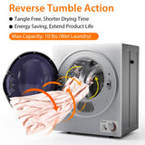 1.5 铜英尺干衣机带不锈钢壁挂式-银色 1.5 Cu .ft Clothes Dryer with with Stainless Steel Wall Mount-Silver