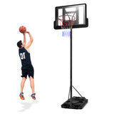 高度可调节便携式防碎篮板篮球框带 2 个网 Height Adjustable Portable Shatterproof Backboard Basketball Hoop with 2 Nets