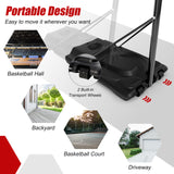 高度可调节便携式防碎篮板篮球框带 2 个网 Height Adjustable Portable Shatterproof Backboard Basketball Hoop with 2 Nets