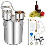 5/10 加仑 22/38 L 水酒精蒸馏器，适用于 DIY 威士忌 - 10 加仑 5/10 Gal 22/38 L Water Alcohol Distiller for DIY Whisky-10 Gal