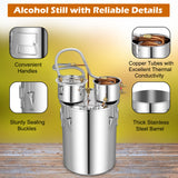 5/10 加仑 22/38 L 水酒精蒸馏器，适用于 DIY 威士忌 - 10 加仑 5/10 Gal 22/38 L Water Alcohol Distiller for DIY Whisky-10 Gal