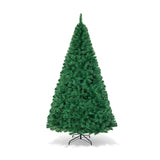 带实心金属支架的人造 PVC 铰链圣诞树 - 8 英尺 Artificial PVC Hinged Christmas Tree with Solid Metal Stand-8 ft