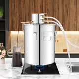 10 加仑 40 升水酒精蒸馏器，带 2 个不锈钢锅 - 10 加仑 10 Gal 40 L Water Alcohol Distiller with 2 Stainless Steel Pots-10 Gal