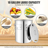 10 加仑 40 升水酒精蒸馏器，带 2 个不锈钢锅 - 10 加仑 10 Gal 40 L Water Alcohol Distiller with 2 Stainless Steel Pots-10 Gal