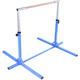 儿童可调节体操杆单杠-蓝色 Adjustable Gymnastics Bar Horizontal Bar for Kids-Blue