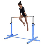 儿童可调节体操杆单杠-蓝色 Adjustable Gymnastics Bar Horizontal Bar for Kids-Blue