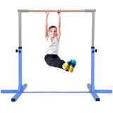 儿童可调节体操杆单杠-蓝色 Adjustable Gymnastics Bar Horizontal Bar for Kids-Blue